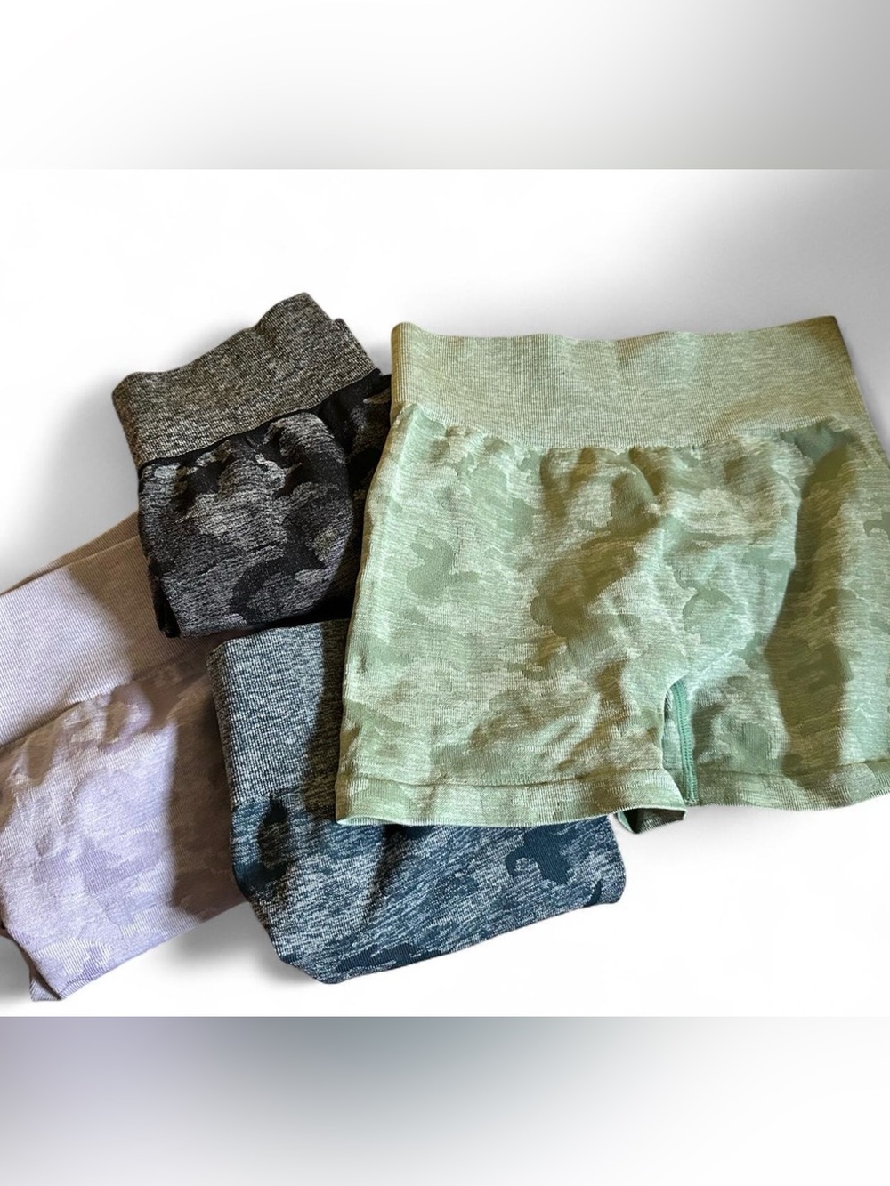 Camo spandex shorts